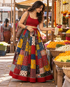 Ajarakh Patchwork Cotton Skirts