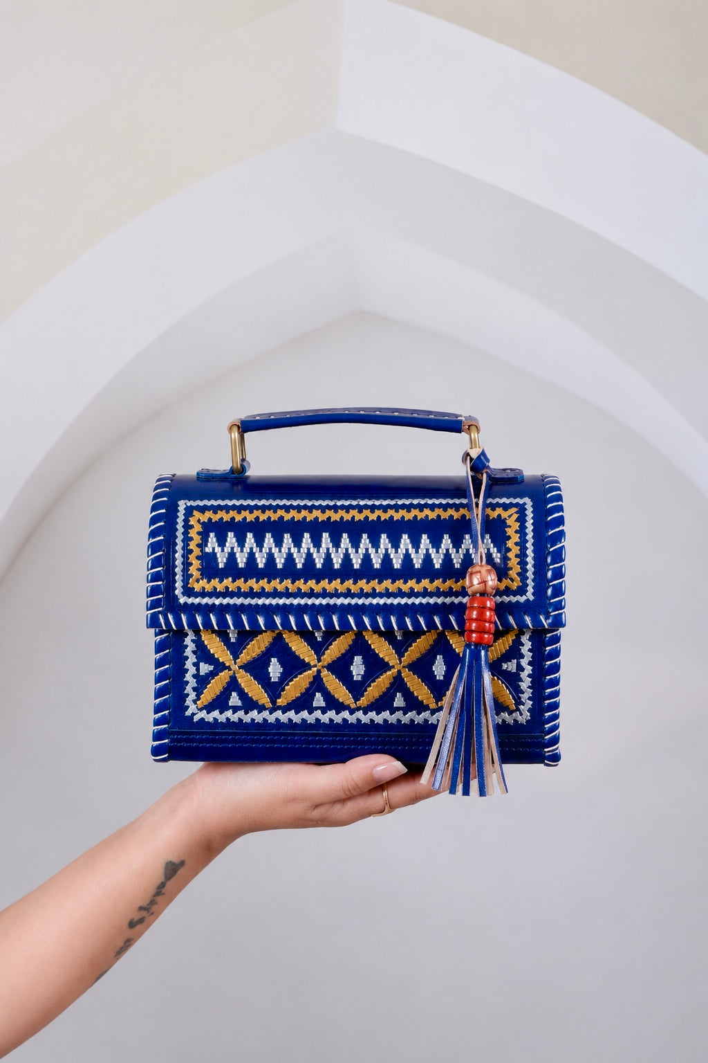 Kutchhi Blue Jari Hut - The Sling