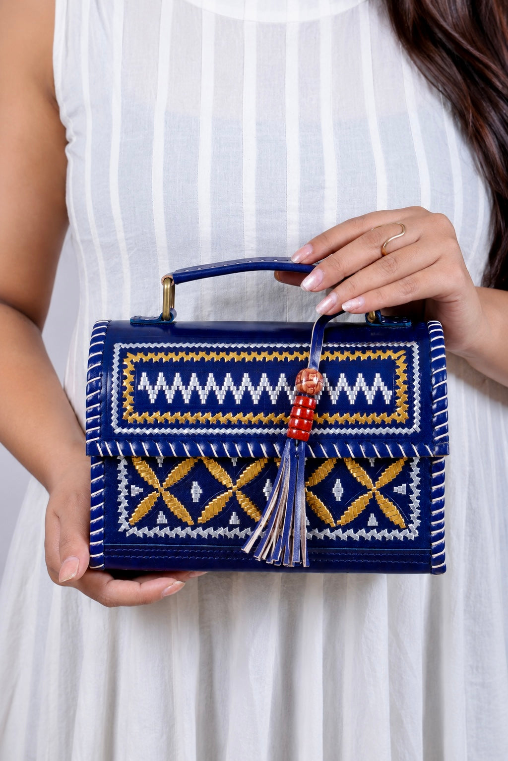 Kutchhi Blue Jari Hut - The Sling