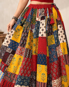 Ajarakh Patchwork Cotton Skirts