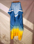 Shibori Modal Plain Multi Kaftan - Unstiched