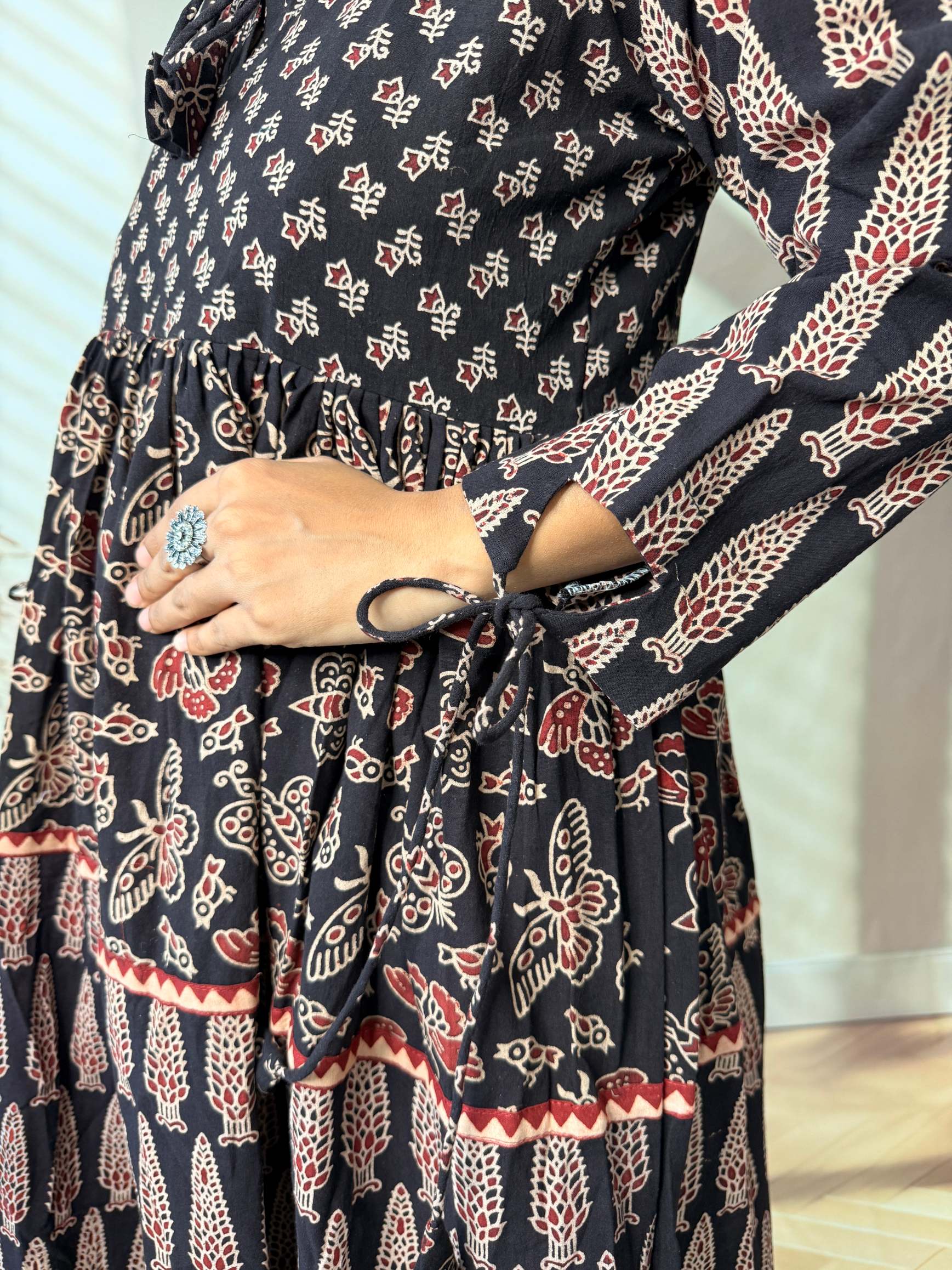 Naira Ajarakh Tessal Cotton Long Kurti/One Piece