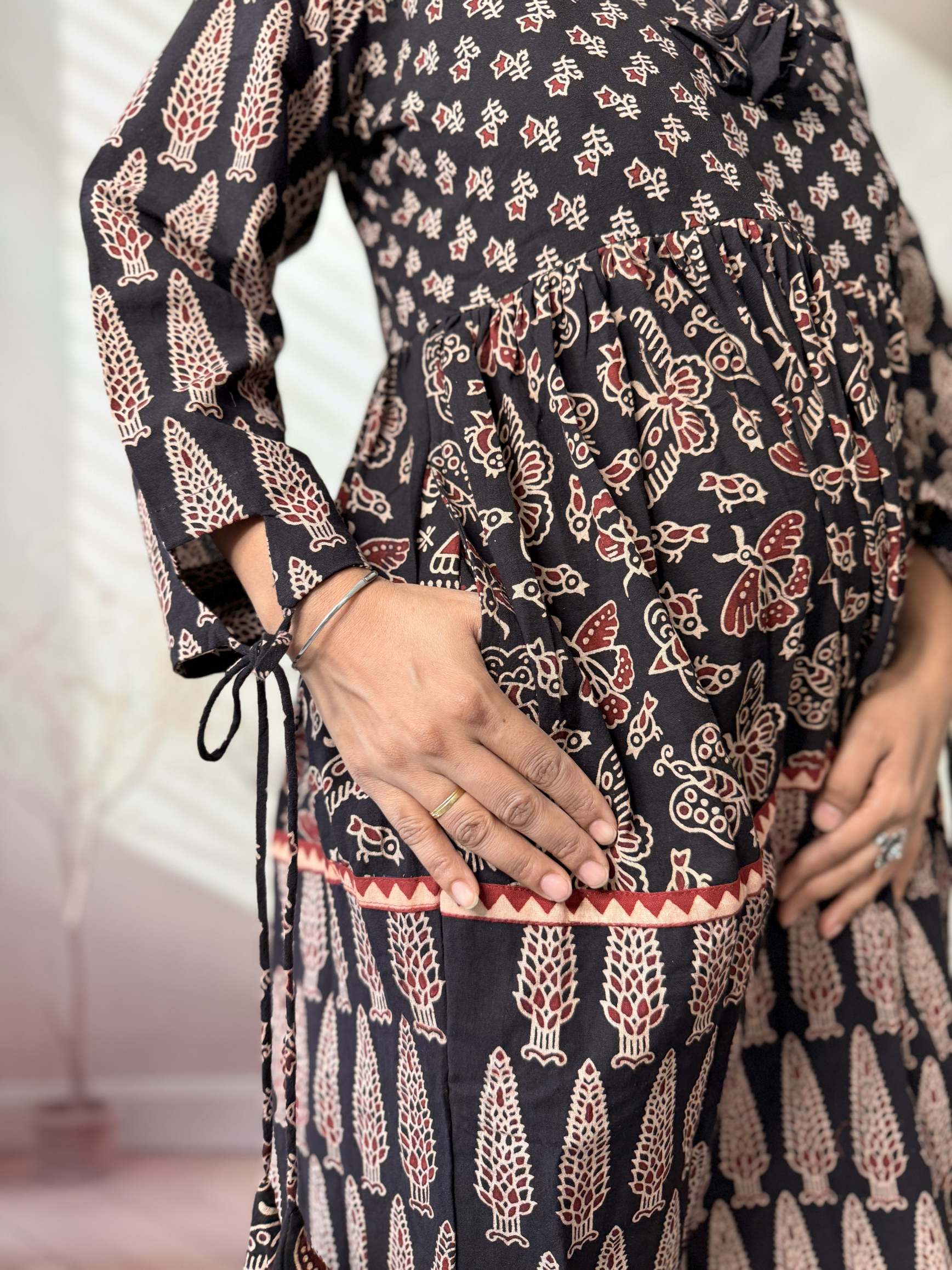 Naira Ajarakh Tessal Cotton Long Kurti/One Piece