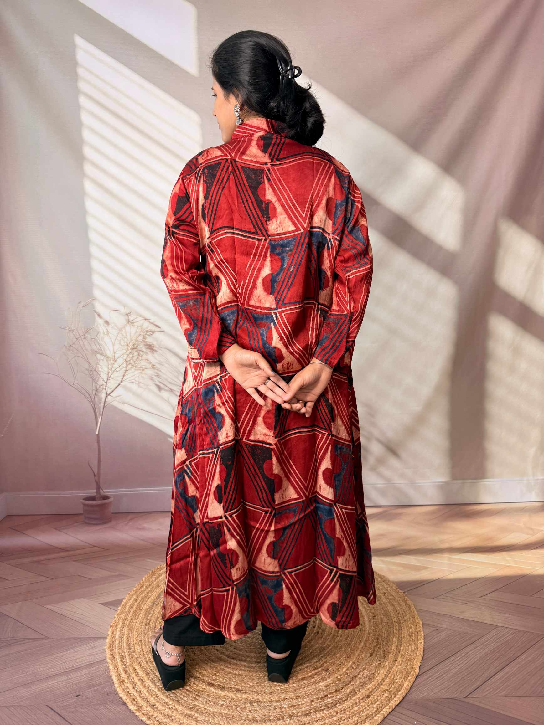 Keshvi Ajarakh Modal Silk One piece Kurti