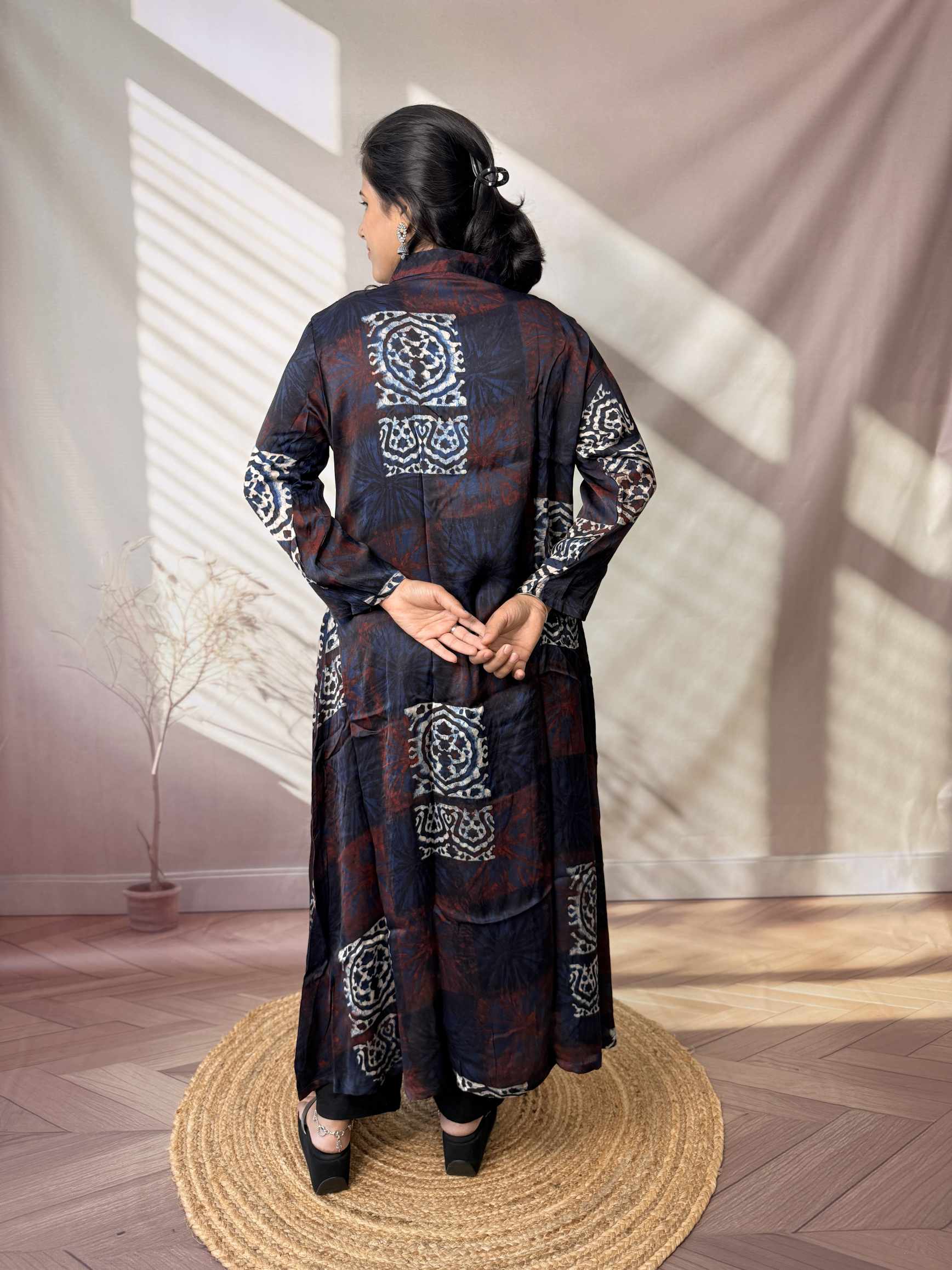 Keshvi Ajarakh Modal Silk One piece Kurti