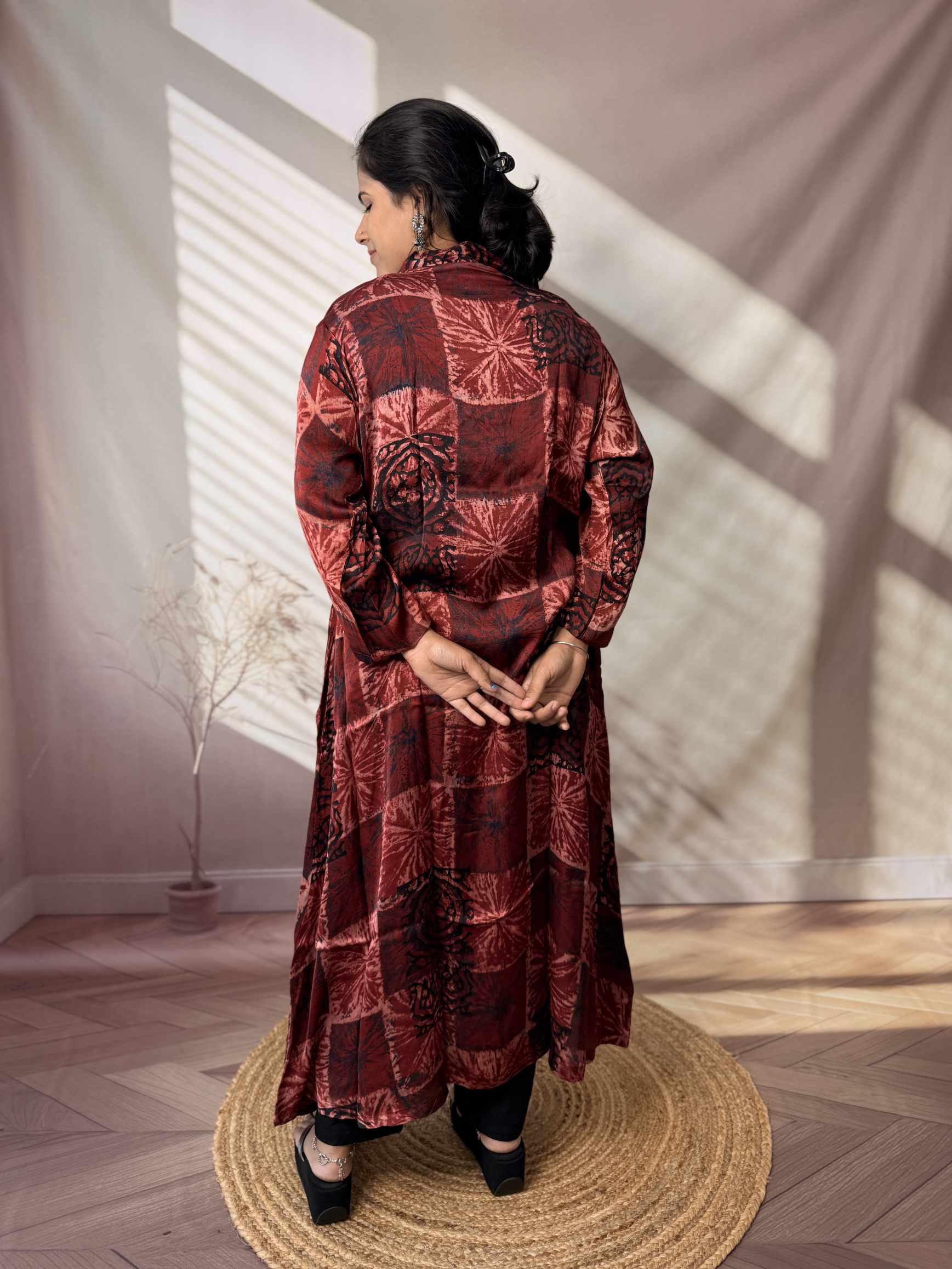 Keshvi Ajarakh Modal Silk One piece Kurti