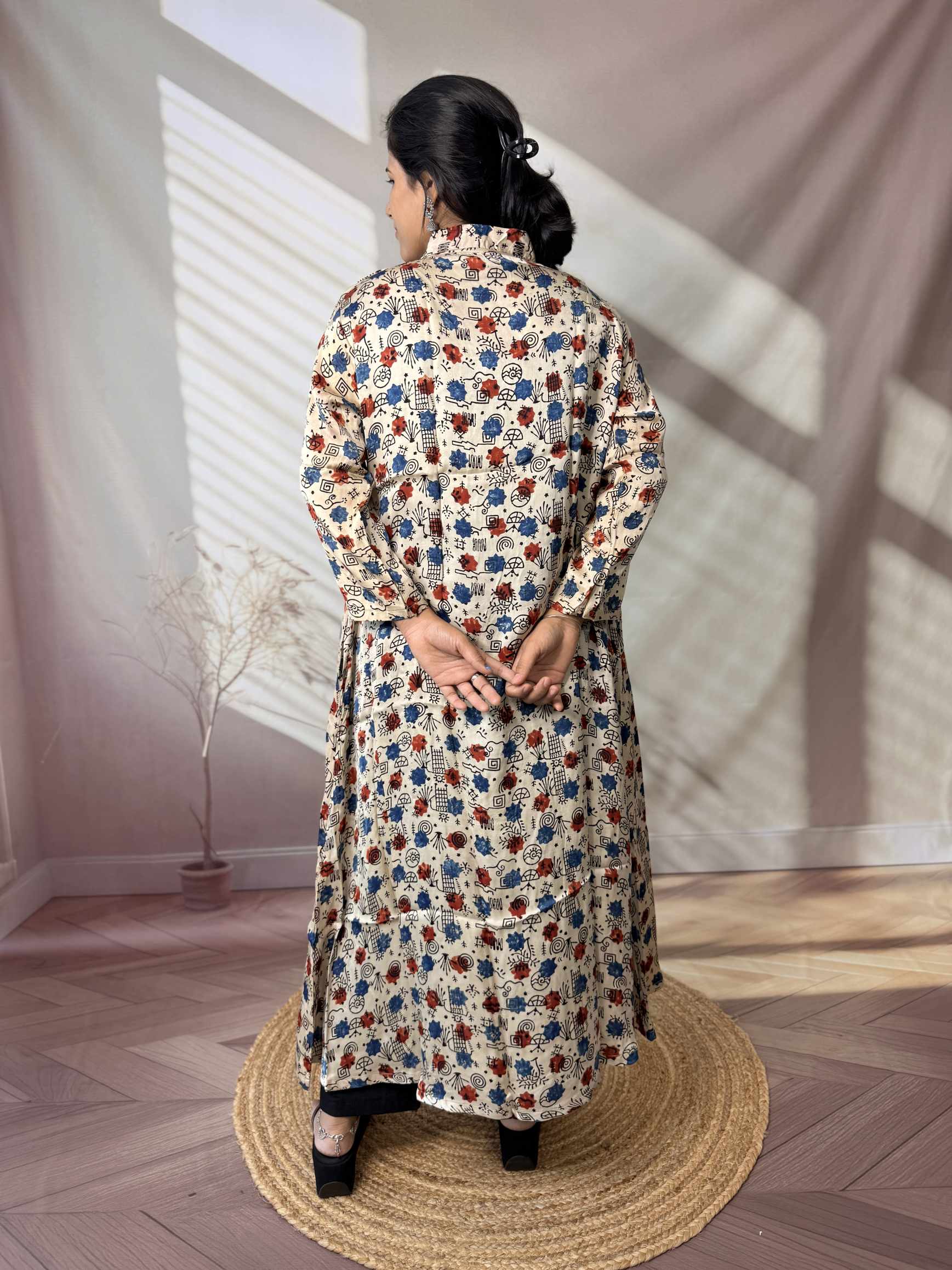 Keshvi Ajarakh Modal Silk One piece Kurti