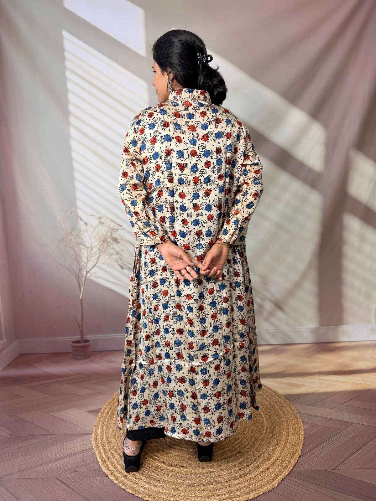Keshvi Ajarakh Modal Silk One piece Kurti