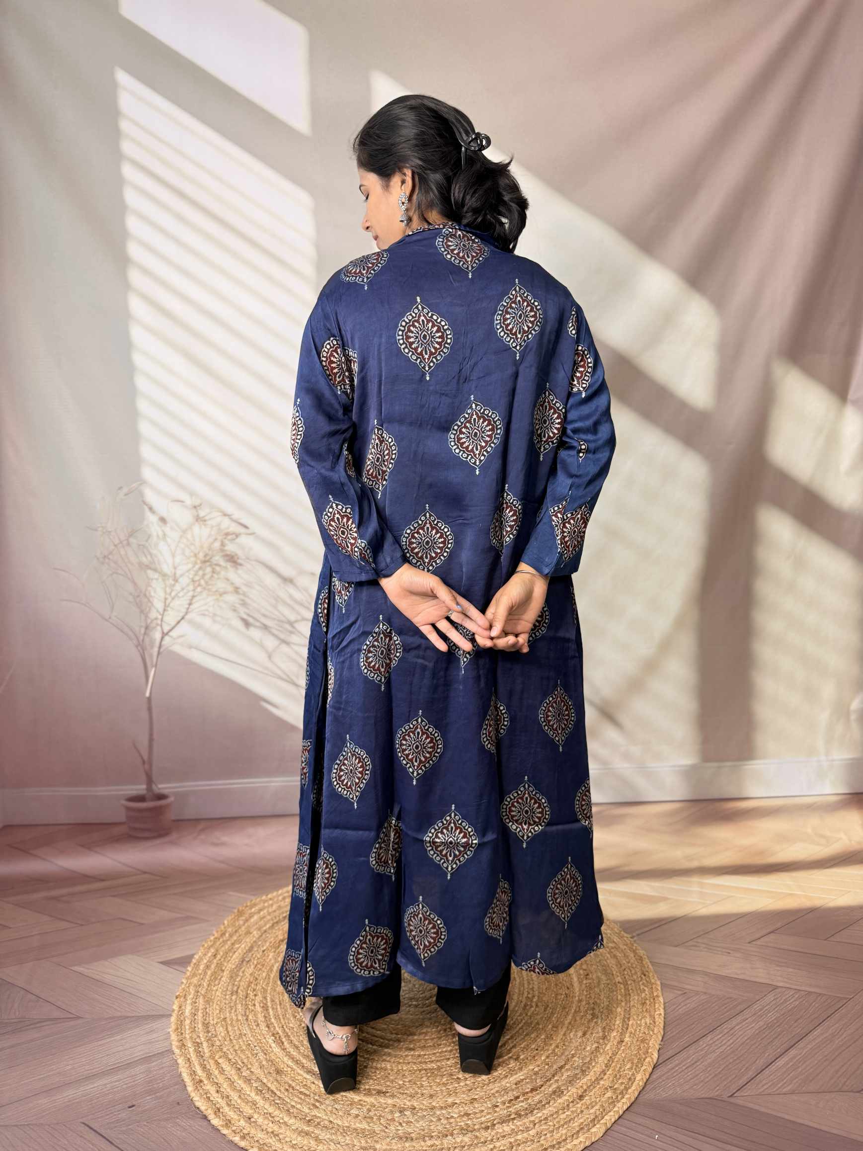 Keshvi Ajarakh Modal Silk One piece Kurti