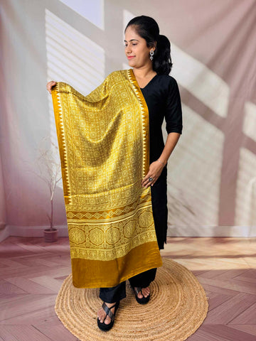 Ajarakh Mashru Discharge Stoles