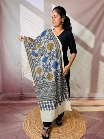 Ajrakh Print Pure Cotton Stole