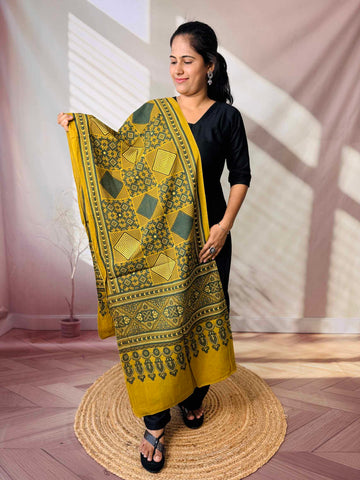 Ajrakh Print Pure Cotton Stole