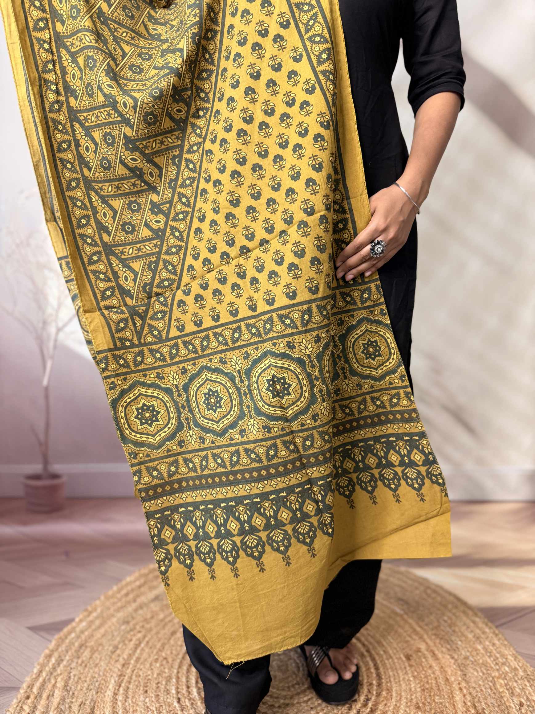 Ajrakh Print Pure Cotton Stole