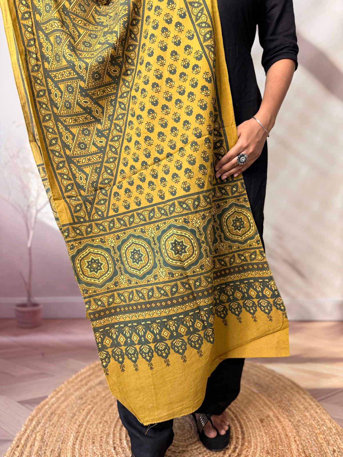 Ajrakh Print Pure Cotton Stole