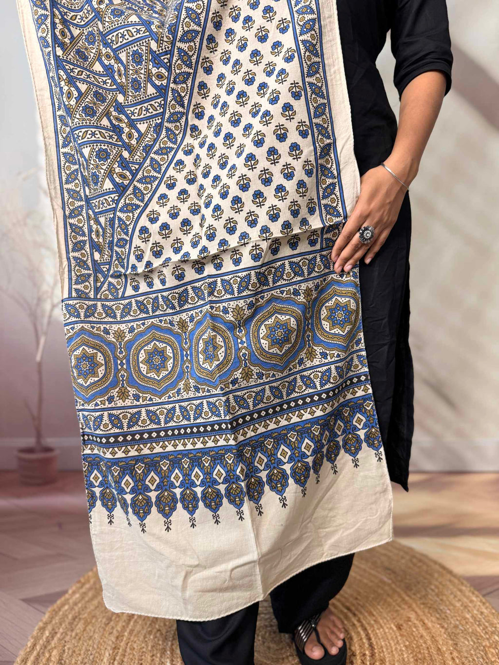 Ajrakh Print Pure Cotton Stole