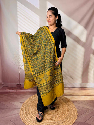 Ajrakh Print Pure Cotton Stole