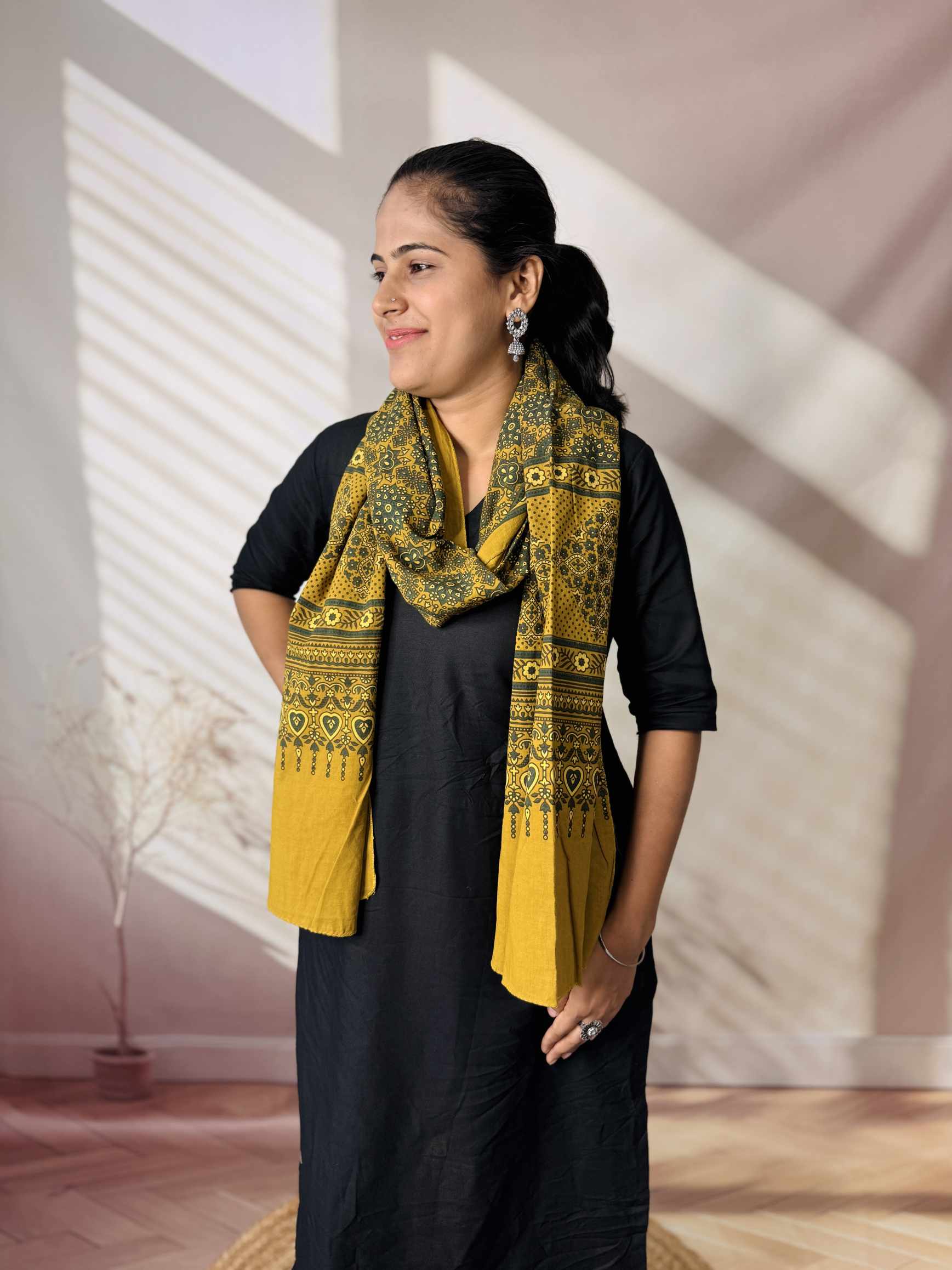 Ajrakh Print Pure Cotton Stole