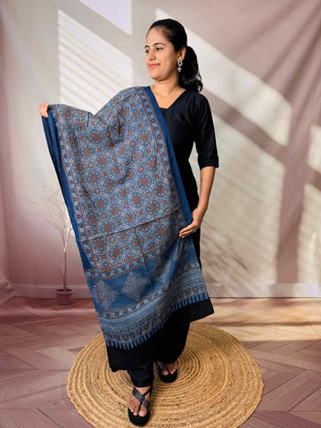 Ajrakh Print Pure Cotton Stole