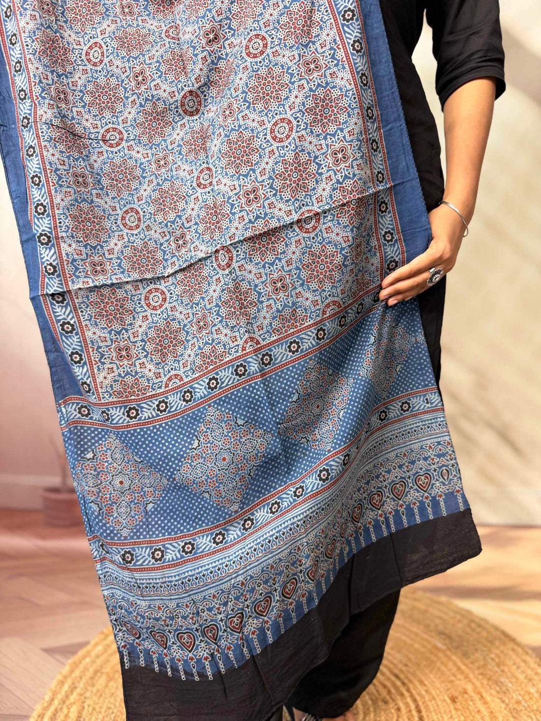 Ajrakh Print Pure Cotton Stole
