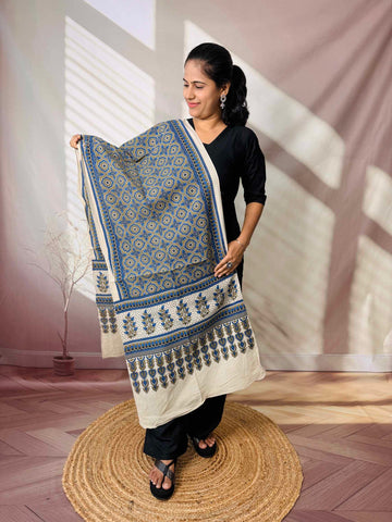 Ajrakh Print Pure Cotton Stole
