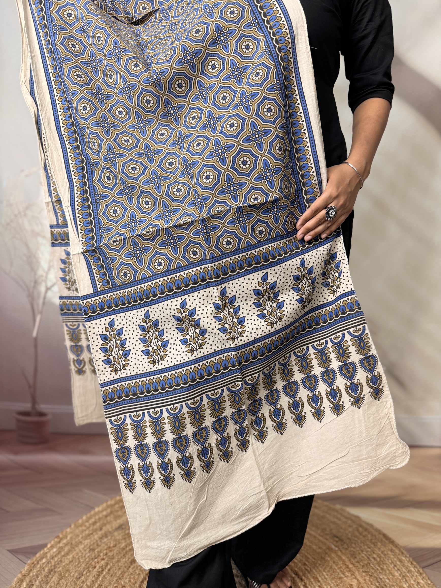Ajrakh Print Pure Cotton Stole