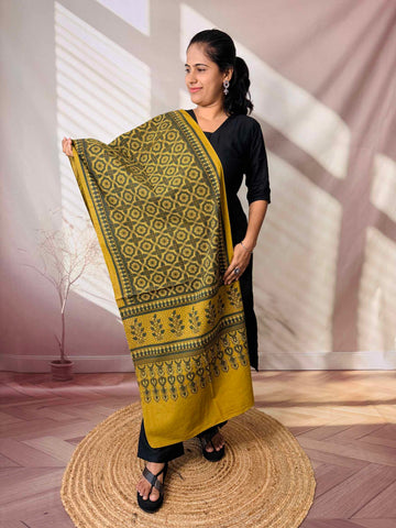 Ajrakh Print Pure Cotton Stole