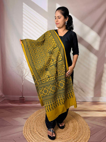 Ajrakh Print Pure Cotton Stole