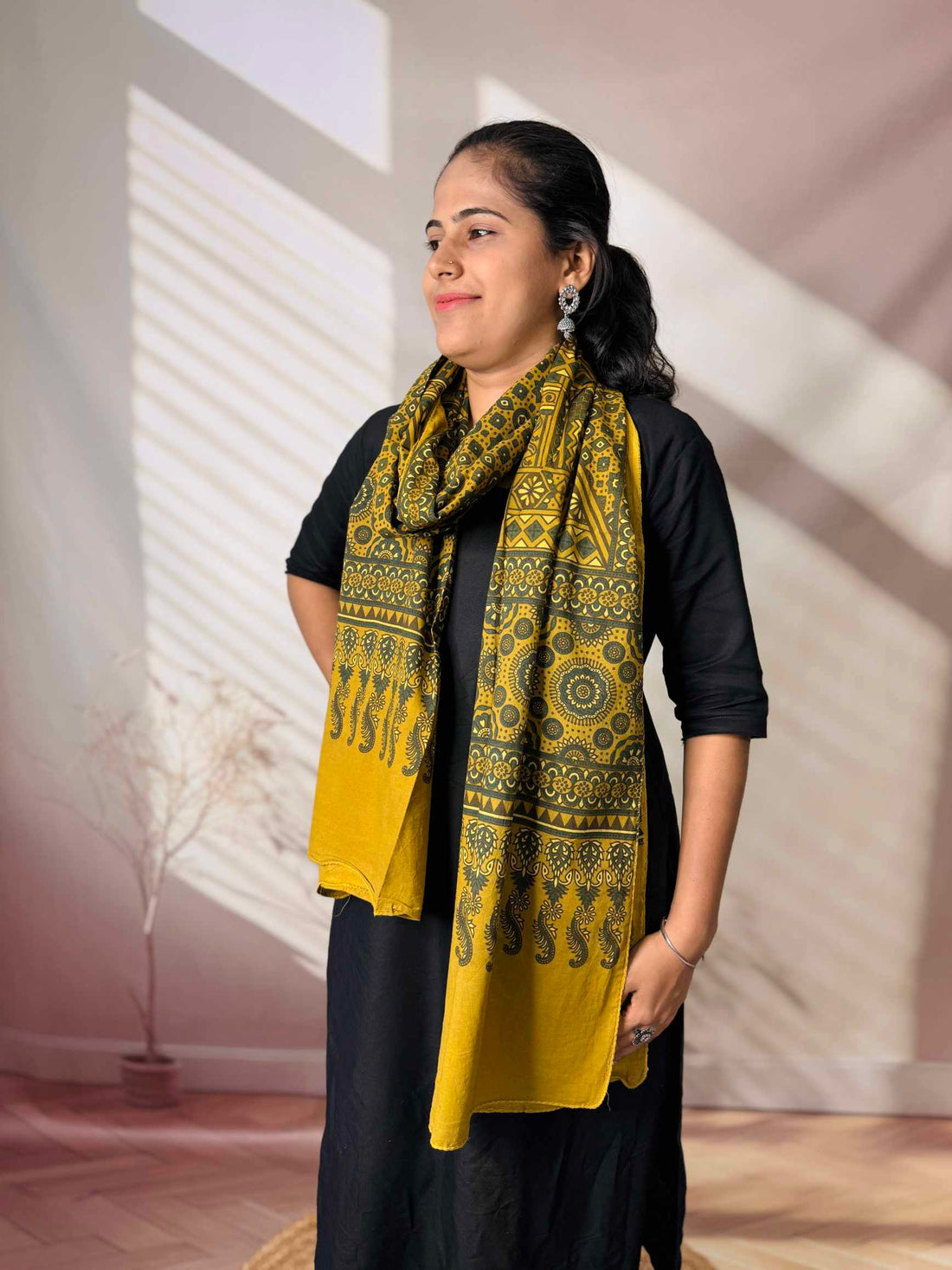 Ajrakh Print Pure Cotton Stole