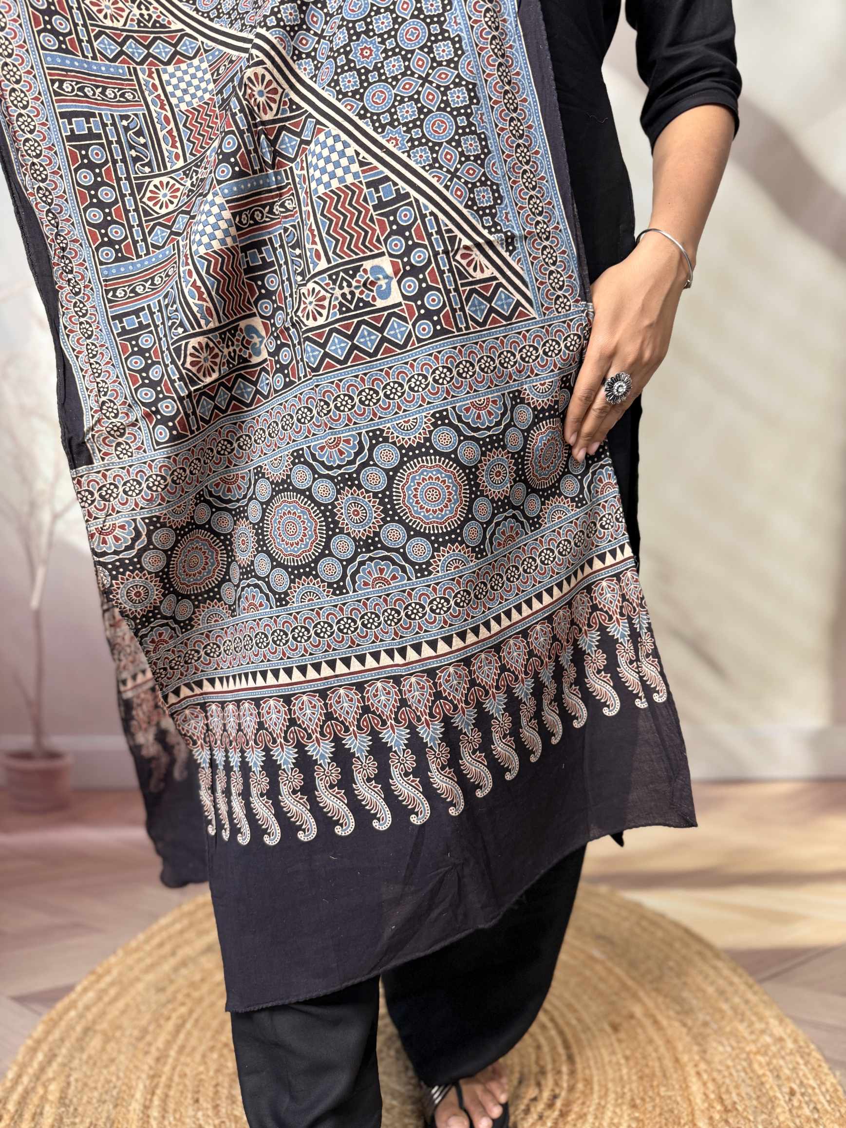 Ajrakh Print Pure Cotton Stole