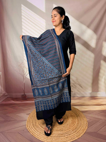 Ajrakh Print Pure Cotton Stole