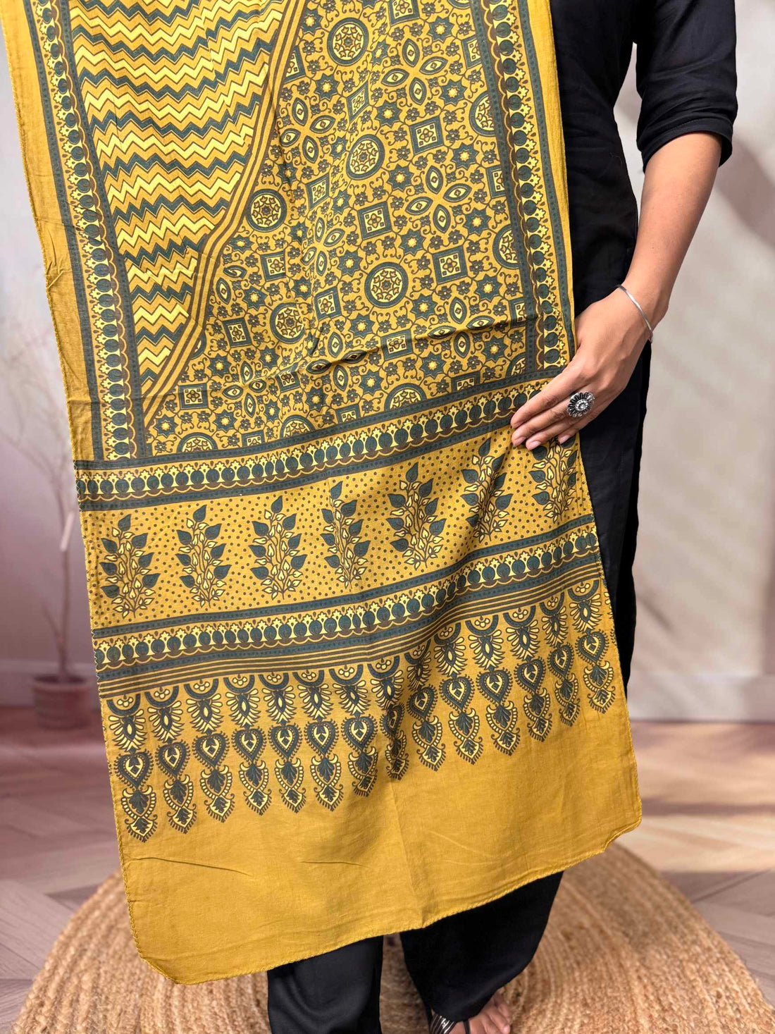 Ajrakh Print Pure Cotton Stole