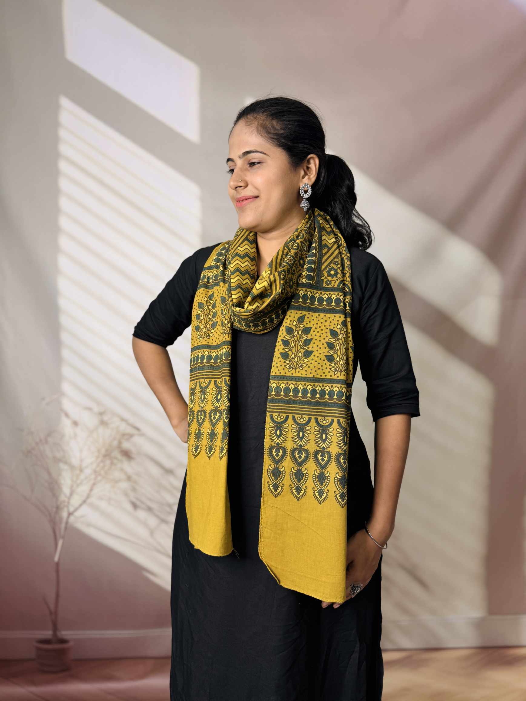 Ajrakh Print Pure Cotton Stole