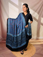 Ajarakh Modal Silk Dupatta