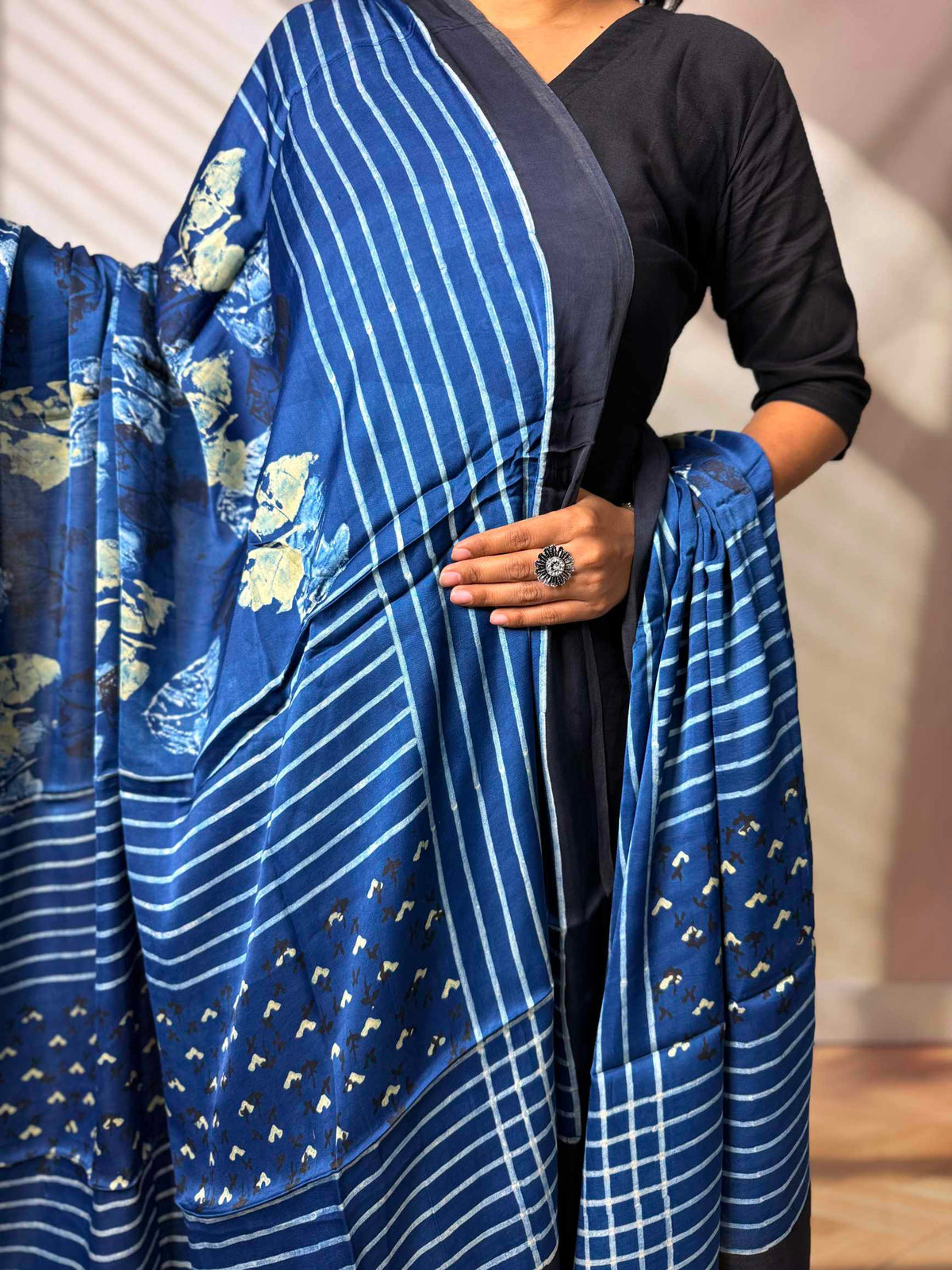Ajarakh Modal Silk Dupatta