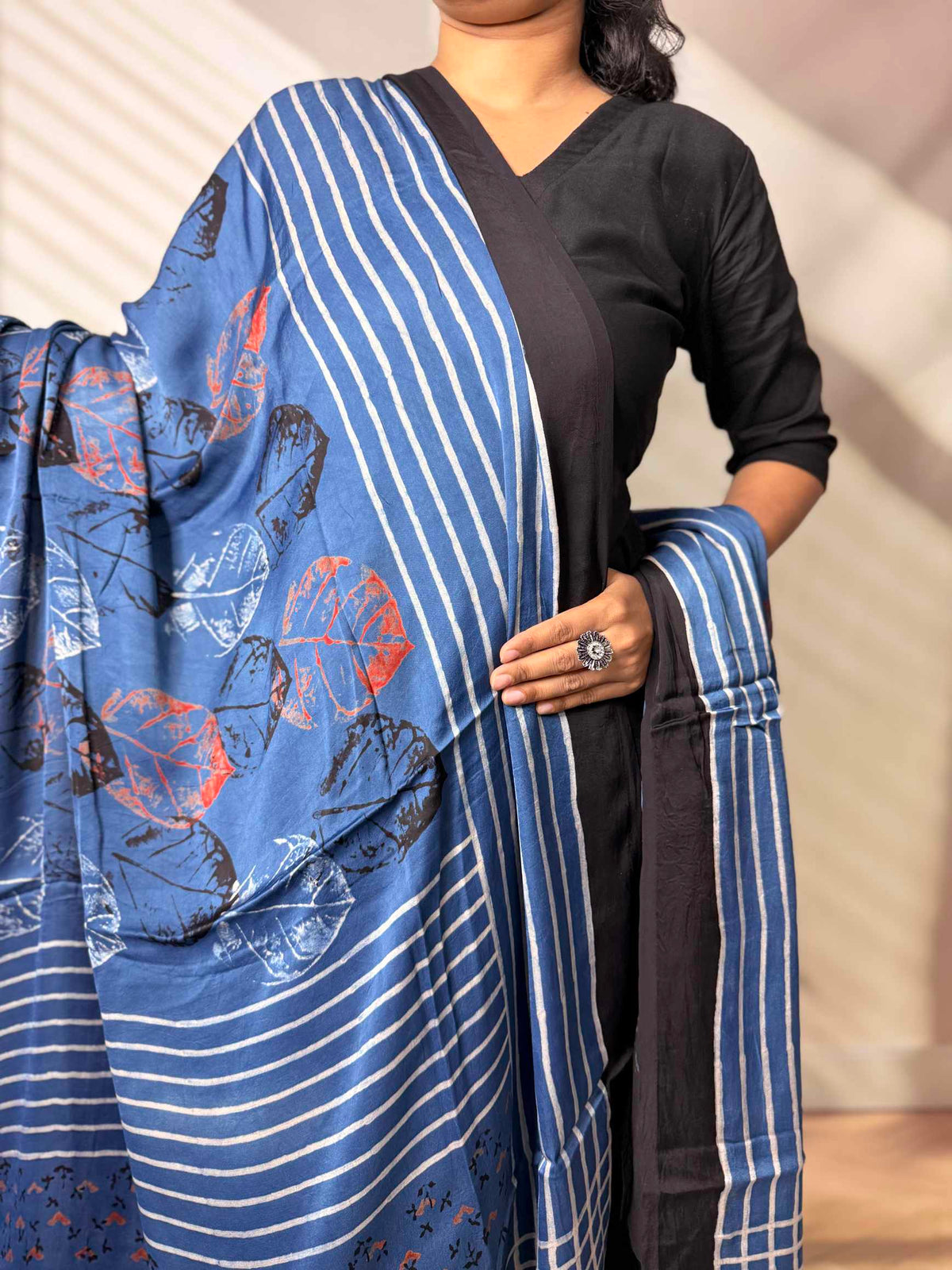 Ajarakh Modal Silk Dupatta