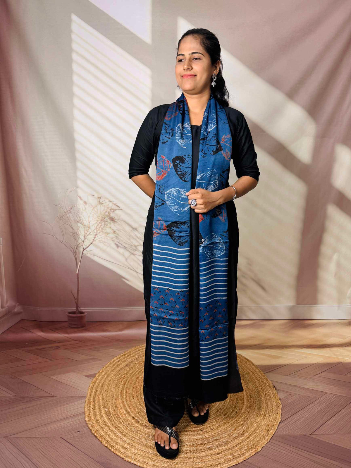 Ajarakh Modal Silk Dupatta