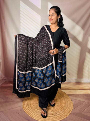 Ajarakh Modal Silk Dupatta