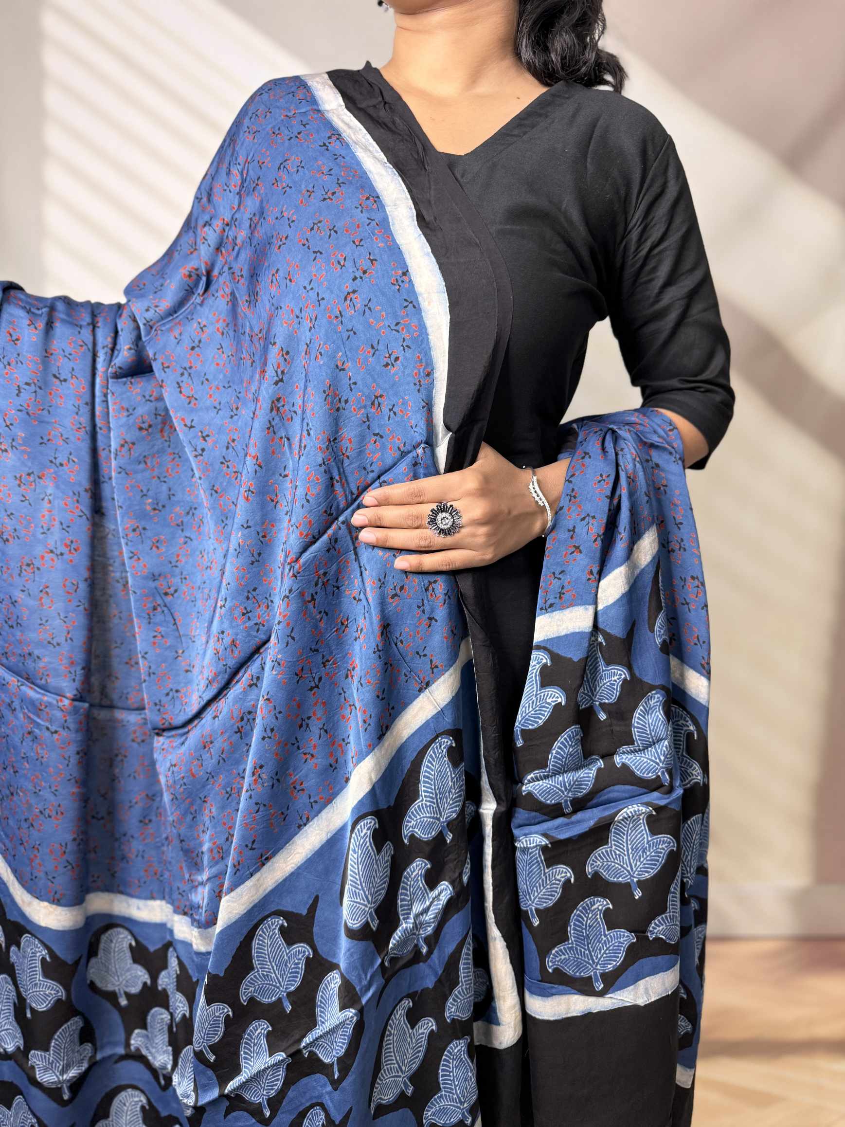 Ajarakh Modal Silk Dupatta