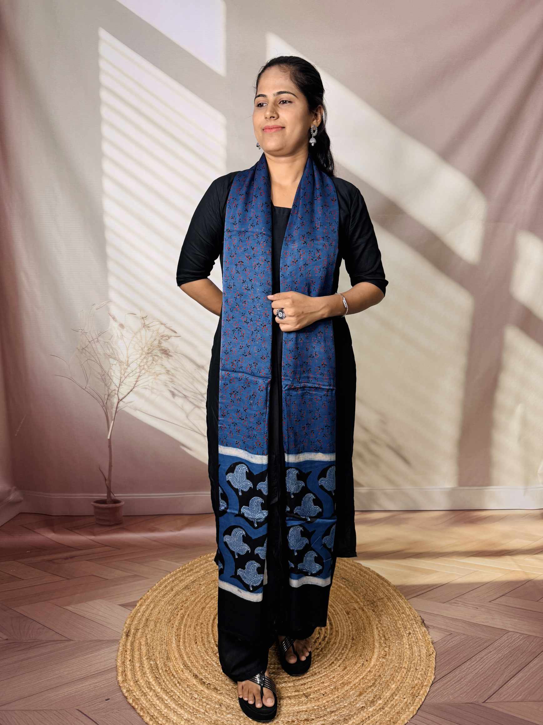 Ajarakh Modal Silk Dupatta