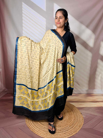 Ajarakh Modal Silk Dupatta