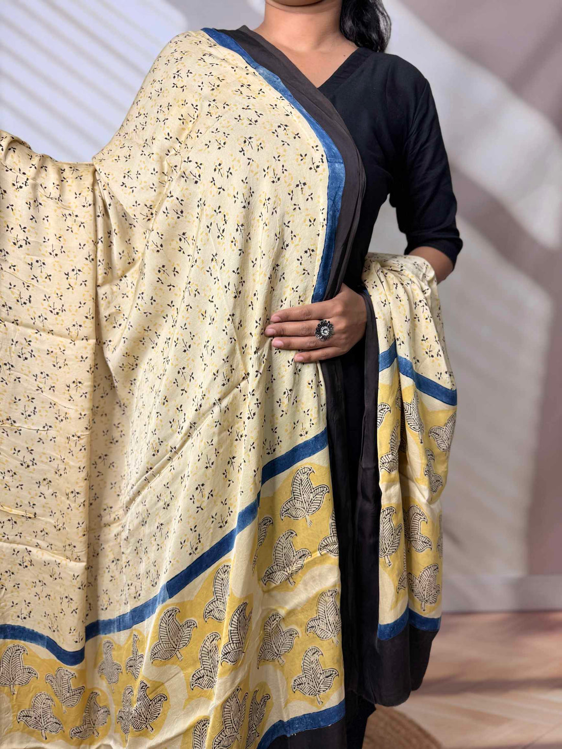 Ajarakh Modal Silk Dupatta