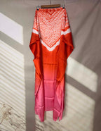 Shibori Modal Plain Multi Kaftan - Unstiched