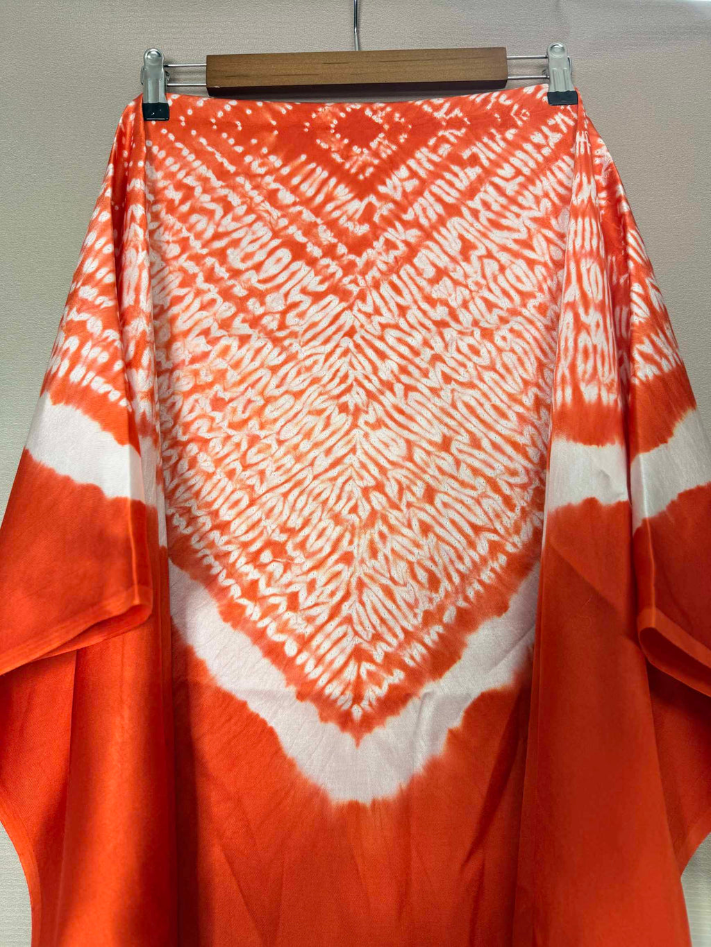 Shibori Modal Plain Multi Kaftan - Unstiched