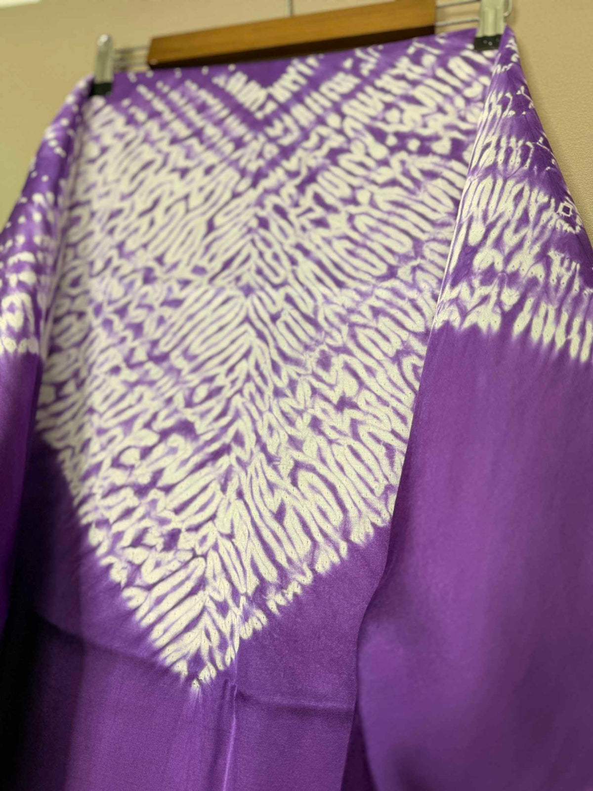 Shibori Modal Plain Multi Kaftan - Unstiched