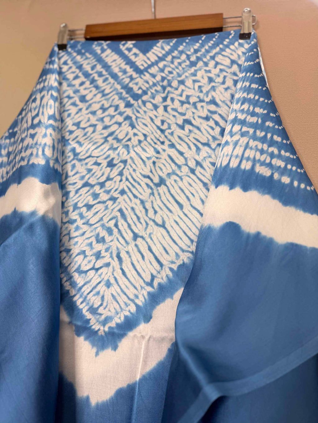 Shibori Modal Plain Multi Kaftan - Unstiched