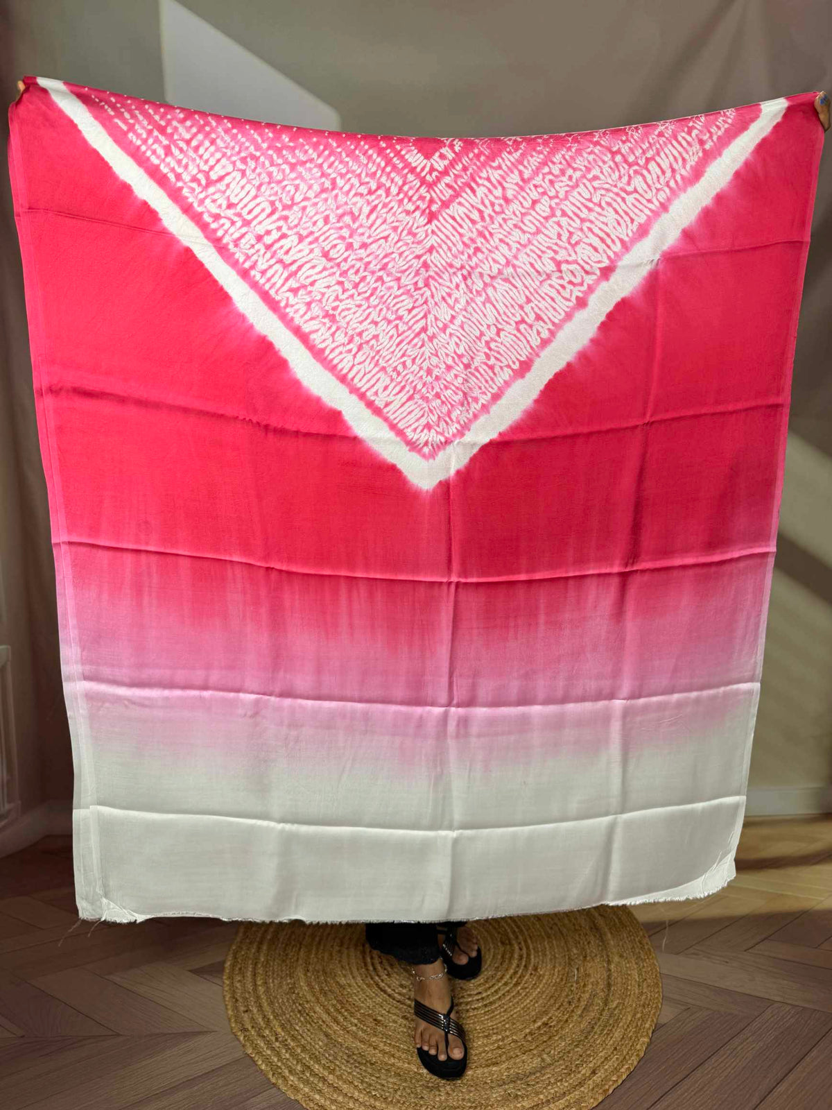 Shibori Modal Plain Multi Kaftan - Unstiched
