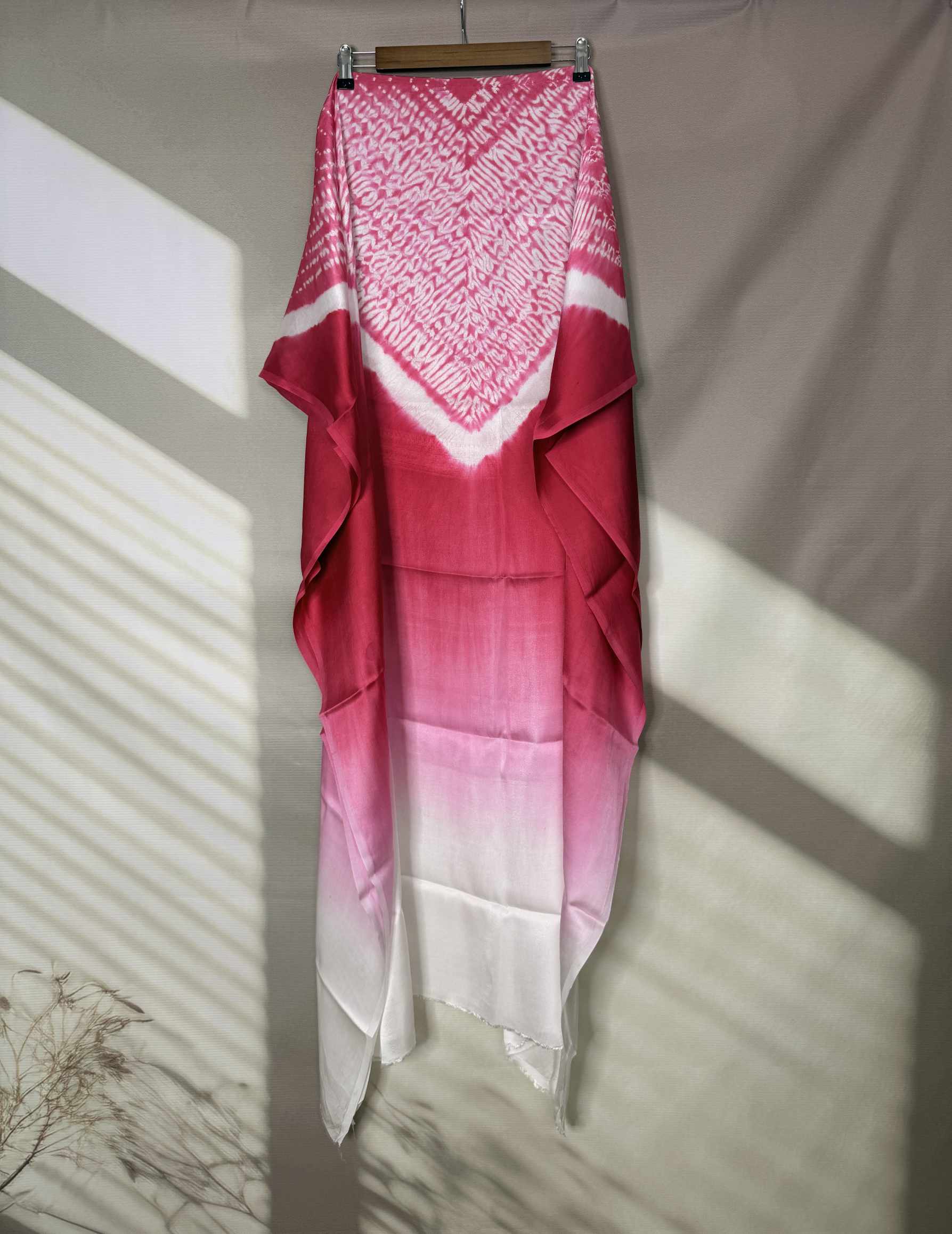 Shibori Modal Plain Multi Kaftan - Unstiched