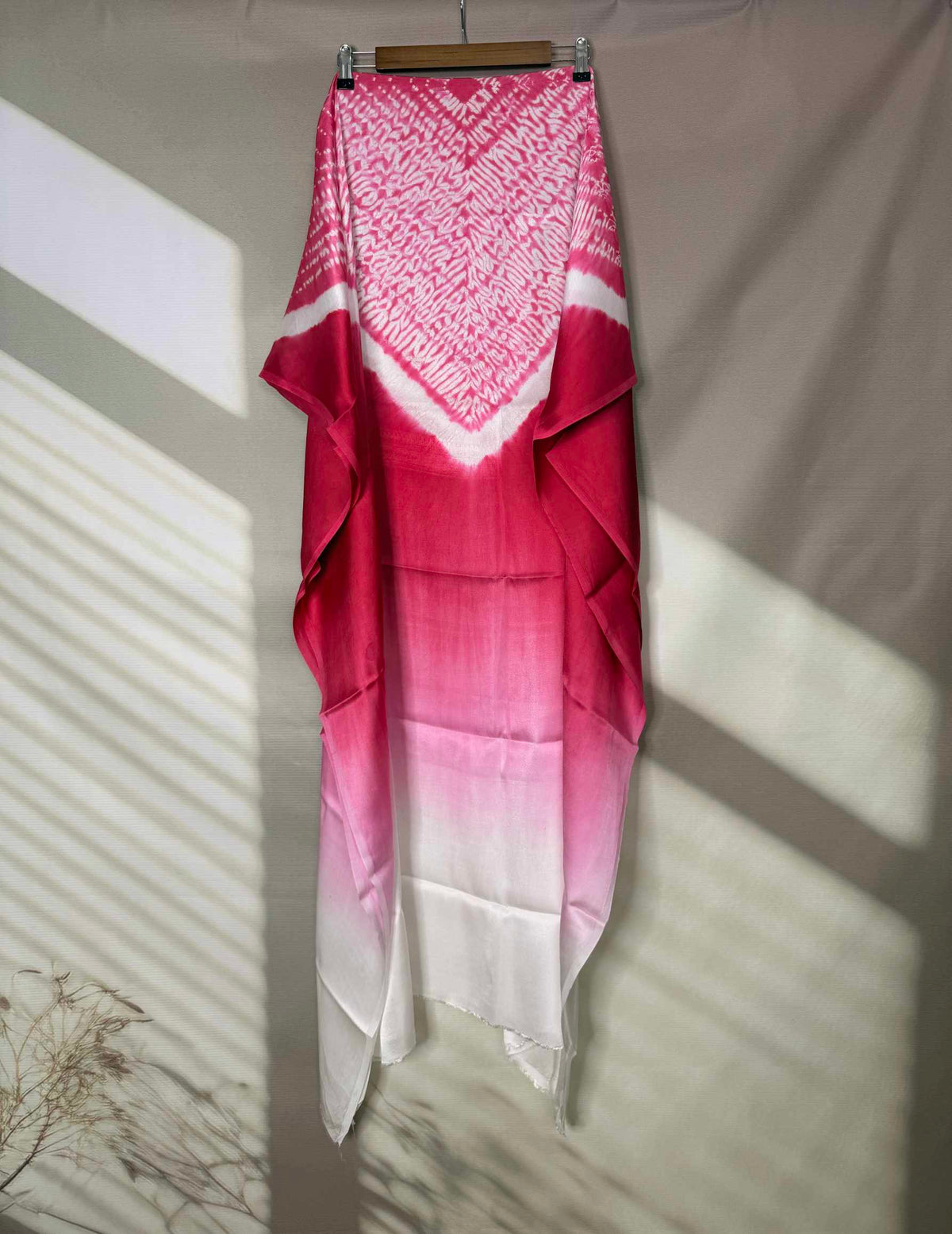 Shibori Modal Plain Multi Kaftan - Unstiched