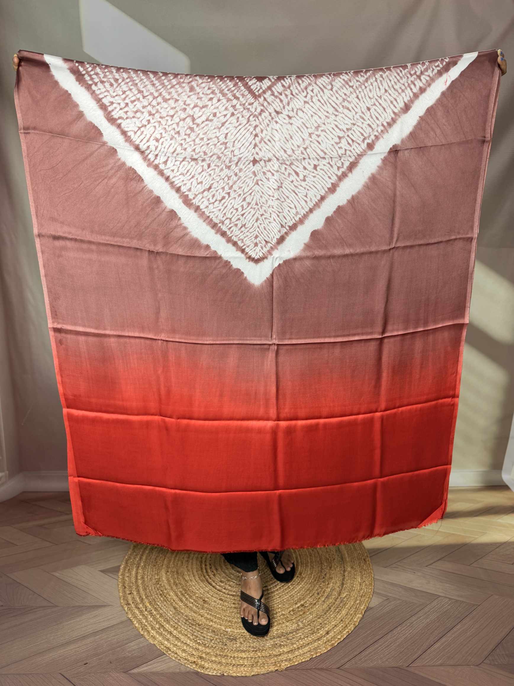 Shibori Modal Plain Multi Kaftan - Unstiched