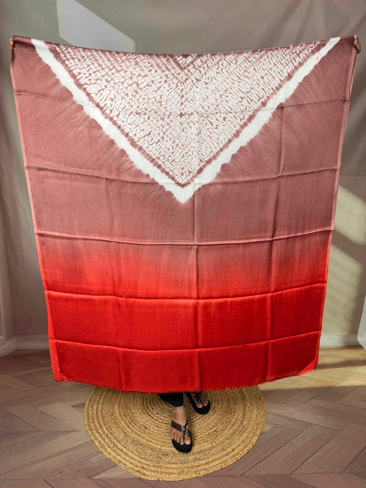 Shibori Modal Plain Multi Kaftan - Unstiched